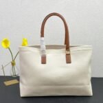 Celine Horizontal Cabas Tote Canvas Beige 33Cm - Image 3