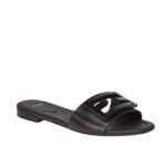 Fendi Baguette Leather Slide Black 8R8136 Ae7T F0Abb
