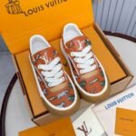 Louis Vuitton LV x The Darjeeling Limited LV Tilted Sneaker Cognac Brown 1AJTKS - Image 4