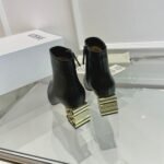 Loewe Anagram Leather Ankle Boots Black - Image 6