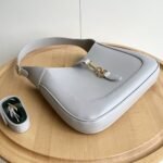 Gucci Jackie 1961 Medium Tote Bag Light Grey Leather 27Cm 782849 Aaddx 1741 - Image 4