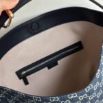 Gucci Beatrix Large Tote Bag Blue And White Gg Denim 40Cm - Image 7