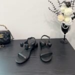 Chanel Sandals Black G46193 B18985 94305 - Image 3