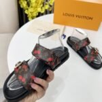 Louis Vuitton X Takashi Murakami Bom Dia Flat Comfort Mule Brown 1Ahm03 - Image 5