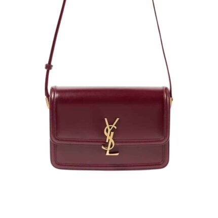 Saint Laurent Solferino Medium Satchel In Box Leather Lining Red 23Cm