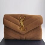 Saint Laurent Loulou Small Shoulder Bag In Suede 22Cm - Image 2