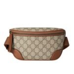 Gucci Gg Emblem Small Belt Bag Beige And Dark Brown 23Cm ‎821165 Faeec 9786