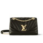 Louis Vuitton New Wave Chain Bag Mm Black 24Cm M58552