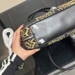 Prada Leopard Print Handle Bag 34Cm - Image 6