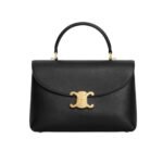 Celine Medium Nino Bag In Supple Calfskin Black 20Cm 117523Fxk 38No