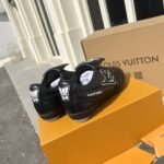 Louis Vuitton Footprint Soccer Sneaker Black 1Ahai9 - Image 4