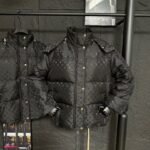 Louis Vuitton Monogram Puffer Jacket Black 1Agaem - Image 8