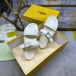 Fendi Feel Nappa Leather Slides White 8X8710Abohf1Svv - Image 5