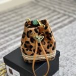 Prada Leopard Print Mini Pouch 15Cm - Image 2