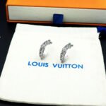 Louis Vuitton Lv Lozine Hoop Earrings Silver M03168 - Image 2
