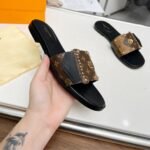 Louis Vuitton Lv Frame Flat Mule Cacao 1Acxg4 - Image 4
