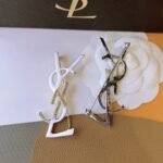 Saint Laurent Ysl Brooch White - Image 4