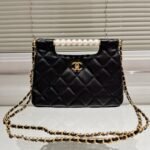 Chanel Small Tote Gold Tone Metal Black 27Cm As5413 B19658 94305 - Image 2