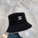Chanel Bucket Hat Coco Mark Hat Black - Image 2