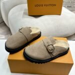 Louis Vuitton Cosy Flat Comfort Clog Grey - Image 3