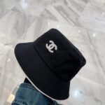 Chanel Bucket Hat Coco Mark Hat Black - Image 3
