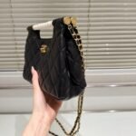 Chanel Small Tote Gold Tone Metal Black 27Cm As5413 B19658 94305 - Image 5