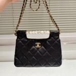 Chanel Small Tote Gold Tone Metal Black 27Cm As5413 B19658 94305 - Image 6