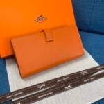 Hermes Bearn Wallet Orange 17Cm H039785Ck93 - Image 3