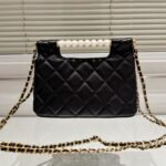 Chanel Small Tote Gold Tone Metal Black 27Cm As5413 B19658 94305 - Image 7