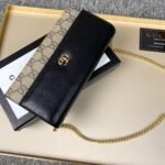 Gucci Gg Marmont Bicolor Wallet On Chain Beige Ebony 19Cm 546585 17Wag 1283 - Image 7