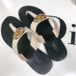 Gucci Thong Sandals With Double G White Leather ‎497444 A3N00 9022 - Image 5
