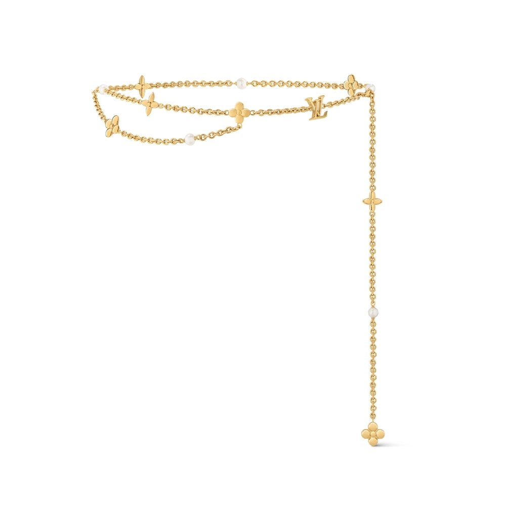 4-16 Louis Vuitton Lv Chain Pearl Belt M8655Z - Image 1
