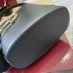 Summer Set: Gucci 73 Small Bucket Bag Black And Thong Sandal With Horsebit Black - Image 5