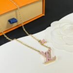 Gift Set: Louis Vuitton X Takashi Murakami Capucines Mini Pink 21Cm With Lv Iconic Enamel Necklace Pink M01215 - Image 5