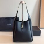 Saint Laurent Le 5 À 7 Soft Small Hobo Bag In Smooth Leather Black 713938Aaauq1000 - Image 2