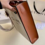 Celine Vertical Cabas Bag Print Natural Tan 32Cm 192082Bnz 02Nt - Image 5