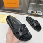 Louis Vuitton Isola Flat Comfort Mule Black 1Acpci - Image 3