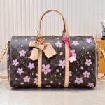Summer Set: Louis Vuitton X Takashi Murakami Keepall Bandoulière 45 Brown 45Cm And Zippy Wallet Sakura Brown 19Cm - Image 2