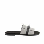 Hermes Gabriel Sandal Prunoir And Noir H241888Zh78390