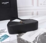 Saint Laurent Le 5 À 7 Hobo Bag In Smooth Leather Black Gold 23Cm 6572282R20W1000 - Image 3