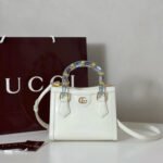 [Super Vip 1:1] Gucci Diana Mini Tote Bag White 20Cm 832936 Aaevs 9014 - Image 2