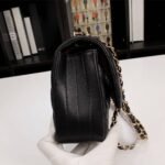 Chanel Medium Classic Flap Bag Chevron Black 25Cm - Image 8
