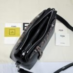 Fendi Women By The Way Regular Leather Boston Bag Black 28Cm - Image 5