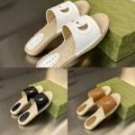 Gucci Interlocking G Cut Out Slide Espadrille Black 725260 Us000 1000 - Image 5