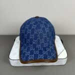 Gucci Gg Denim Baseball Hat Blue 816450 3Ha7U 4265 - Image 2