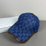 Gucci Gg Denim Baseball Hat Blue 816450 3Ha7U 4265 - Image 3