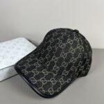 Gucci Gg Denim Baseball Hat Black - Image 3