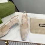 Gucci Women’S Slingback Pump Beige 674668 F13A0 9960 - Image 4