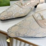 Gucci Women’S Slingback Pump Beige 674668 F13A0 9960 - Image 6