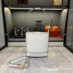 Gucci 73 Small Bucket Bag White Smooth Leather 20Cm 833665 Aaec2 9540 - Image 4